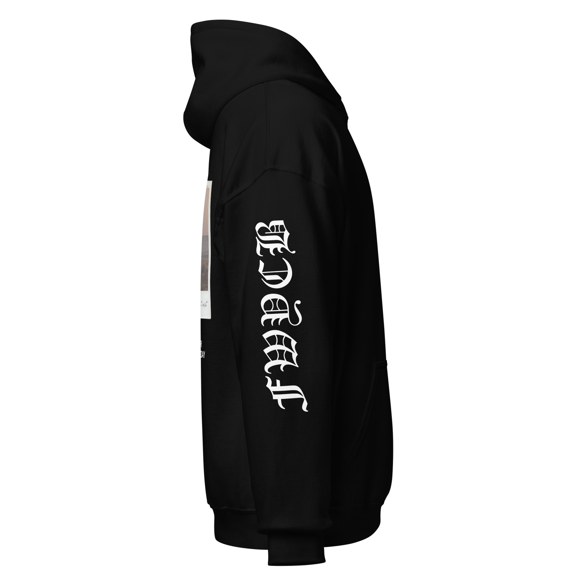 Black polaroid hoodie hotsell